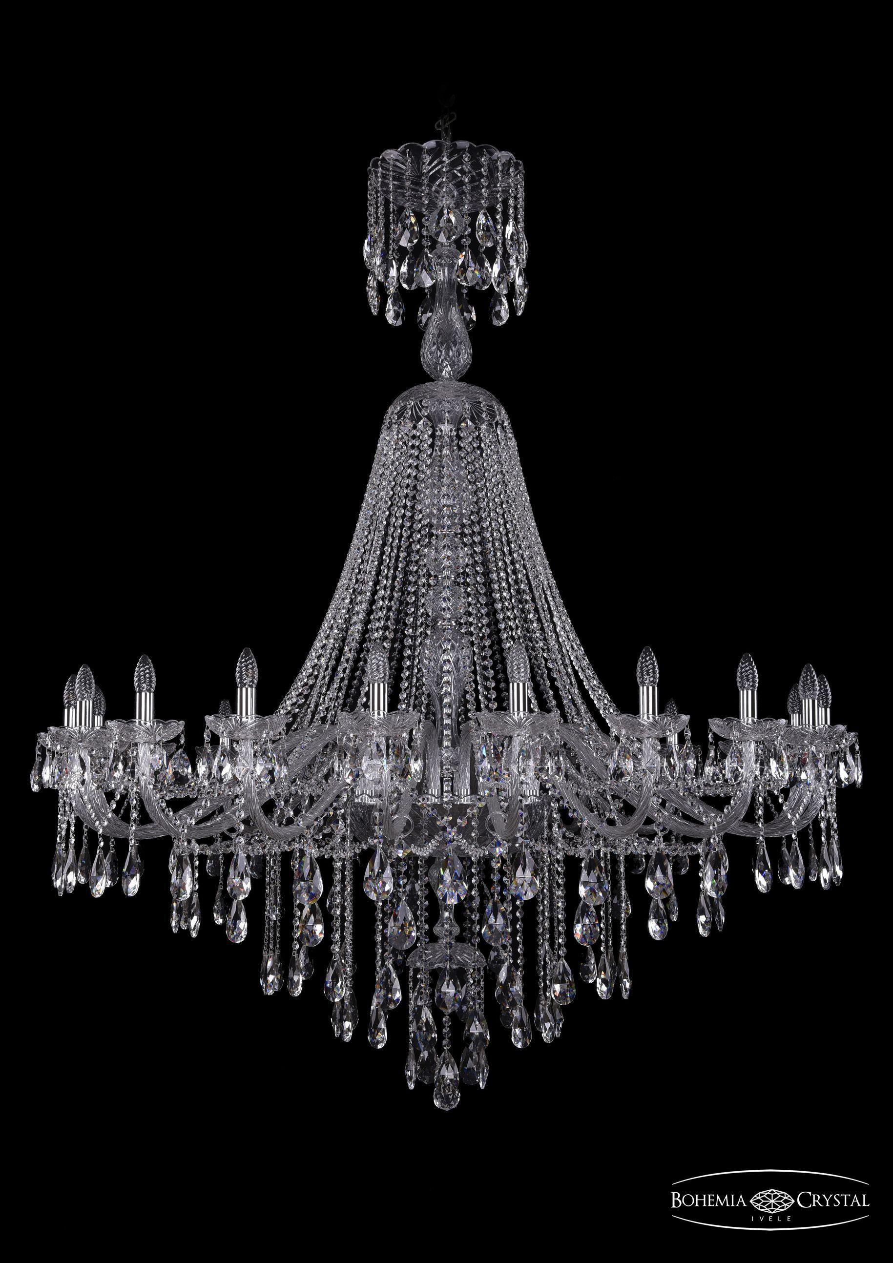 

Подвесная люстра Bohemia Ivele Crystal 1415/20/530/XL-180/Ni