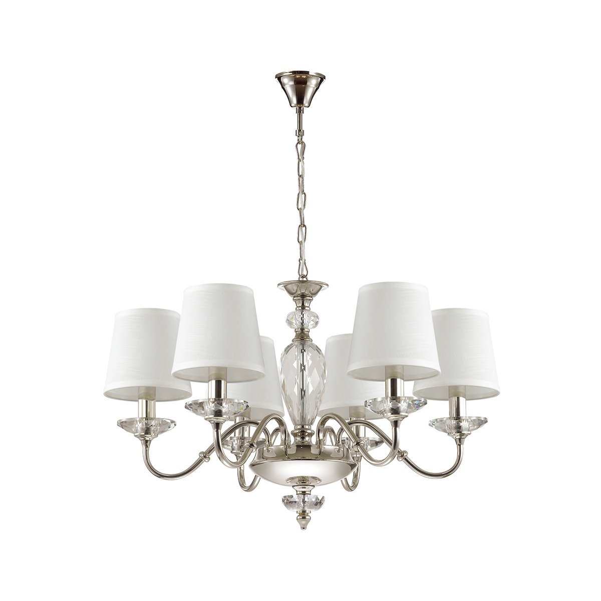 

Odeon Light 4181/6 хром/хрусталь/белый Люстра E14 6*40W ESTER, 4181/6 хром/хрусталь/белый Люстра E14 6*40W ESTER