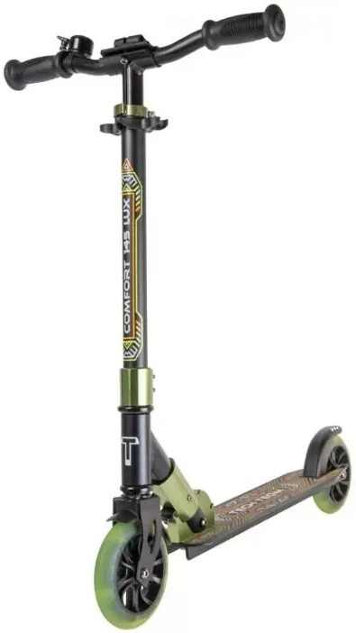 

Самокат Tech Team TT Comfort 145 Lux Black/Dark Green (566136)