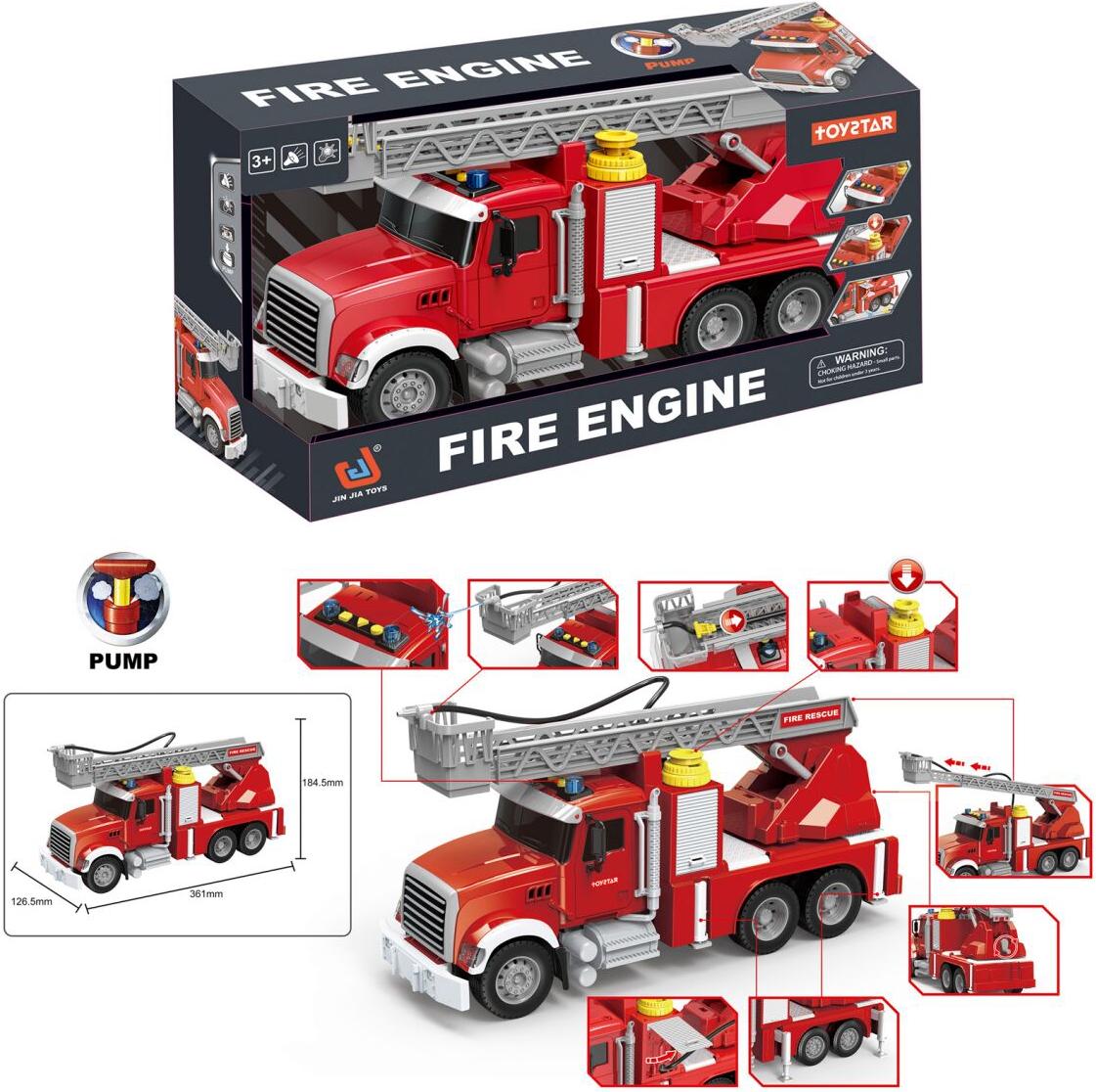 

Автовоз игрушечный JINJIA TOYS Пожарная машина [666-58P], Машинка JINJIA TOYS Пожарная машина 666-58P