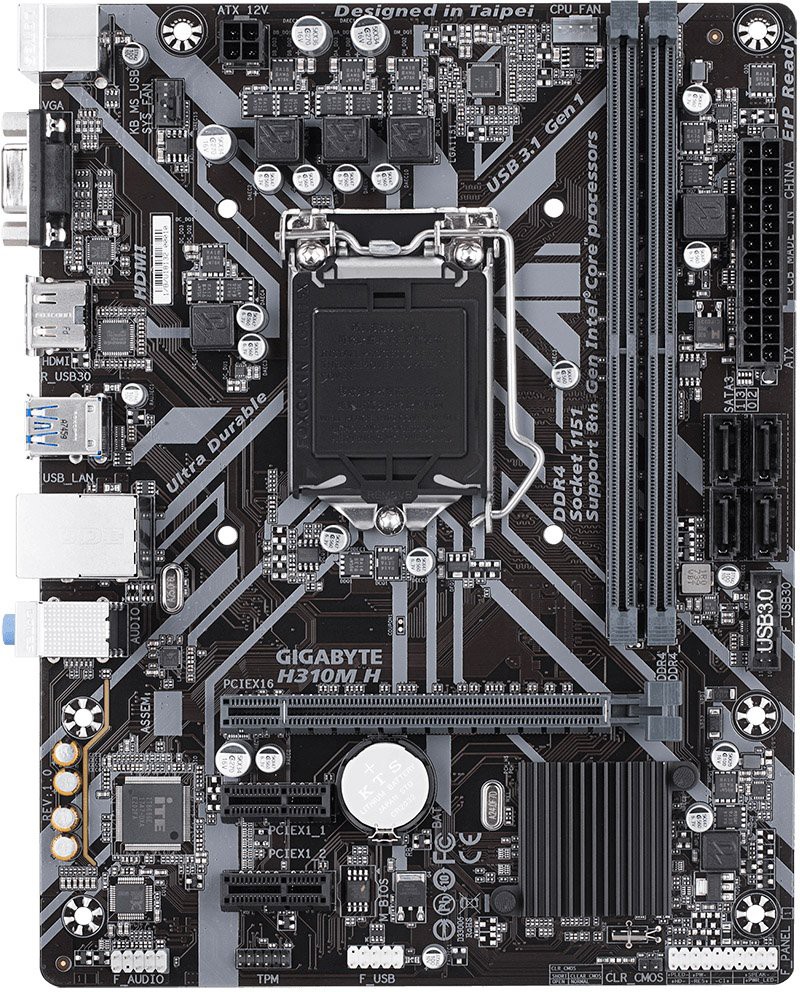 

Материнская плата Gigabyte H310M H (rev. 1.1)