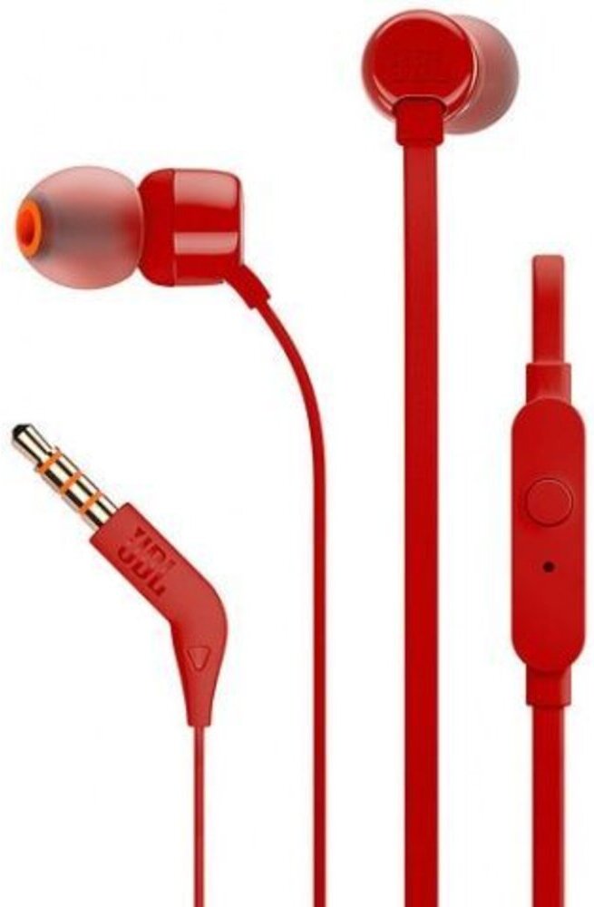 

Наушники JBL T110 (красный), Наушники JBL Tune 110 (красный)
