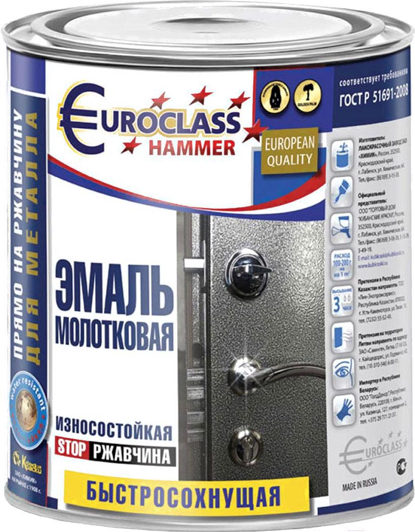 

Эмаль Euroclass Молотковая 800 г (темно-серый)