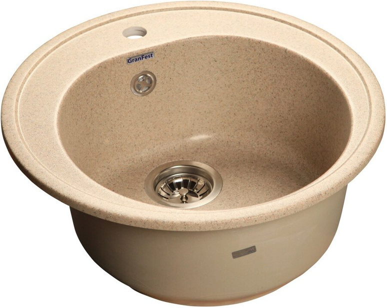 

Кухонная мойка GranFest Rondo GF-R510 бежевый