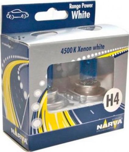 

Автомобильная лампа Narva H4 Range Power White 2шт [48680RPW], H4 Range Power White 2шт