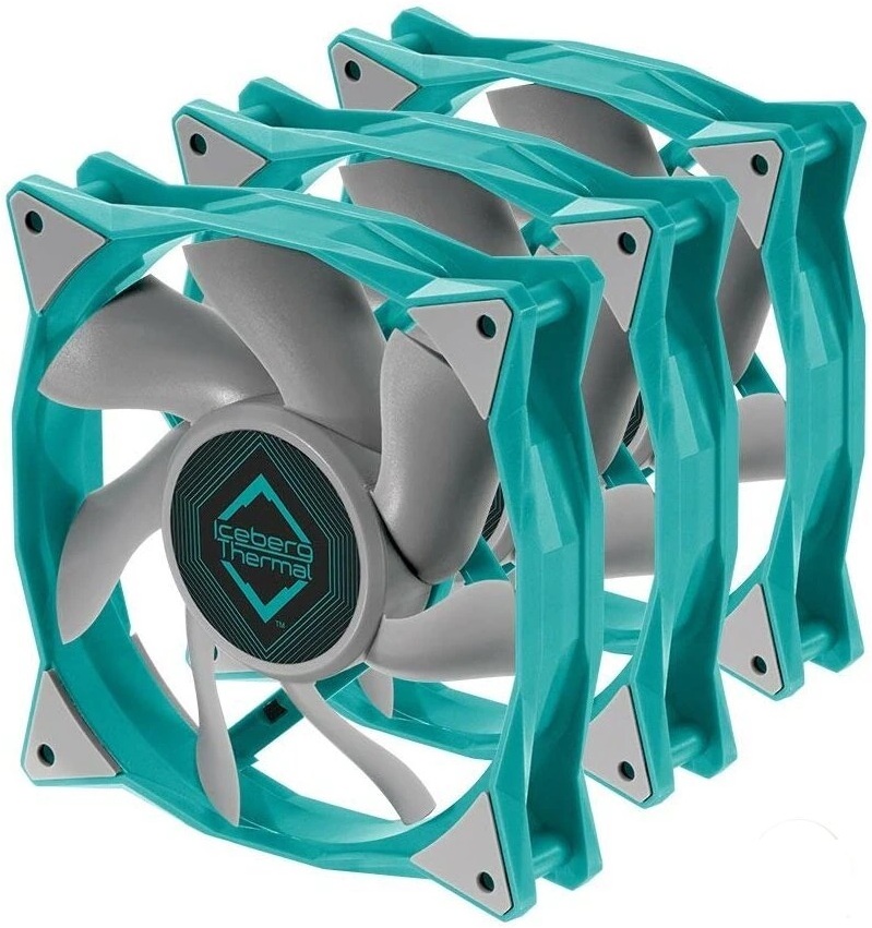 

Вентилятор для корпуса Iceberg Thermal IceGALE Xtra 120mm TEAL 3-pack
