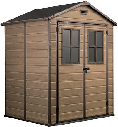 

Пластиковый сарай Keter Scala 6x5 DD коричневый [17202393], Scala 6x5 DD