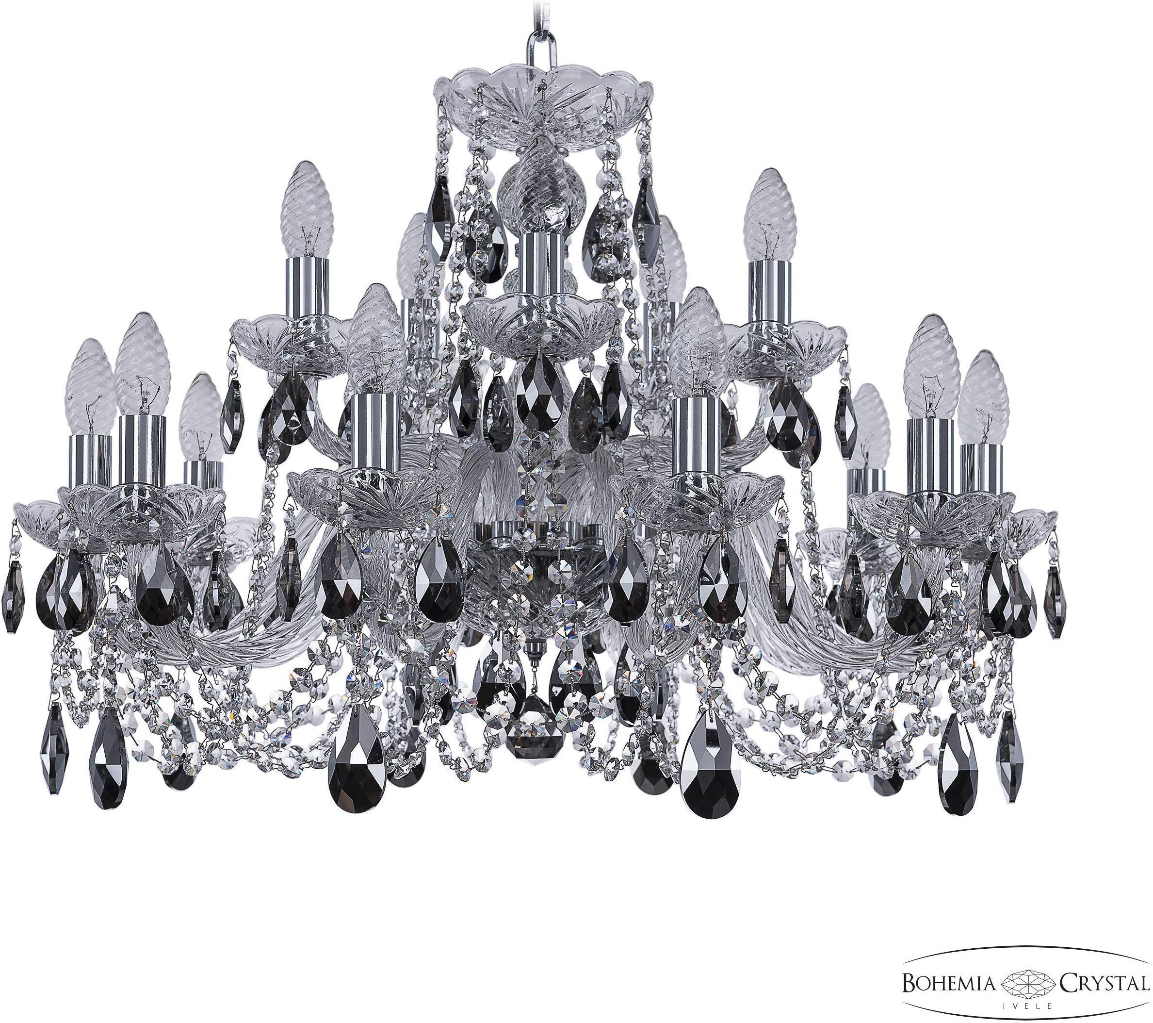 

Подвесная люстра Bohemia Ivele Crystal 1402/10+5/240 Ni K781
