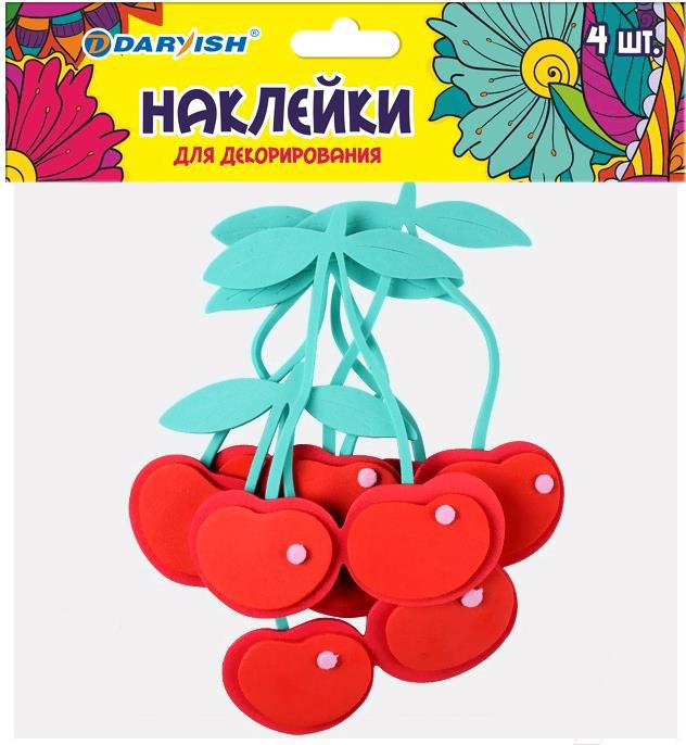 

Декоративная наклейка Darvish Вишенки 5шт/уп [DV-11305-6], Вишенки 5шт/уп