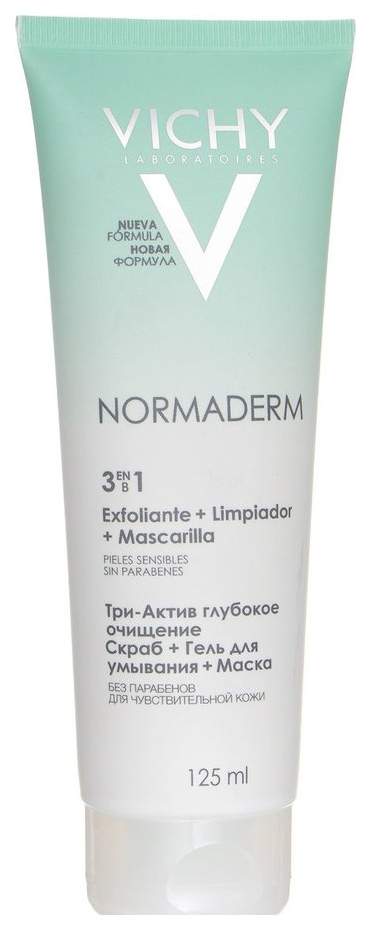 

Средство очищающее 3 в 1 Vichy Normaderm (125 мл), Normaderm 3в1 125мл