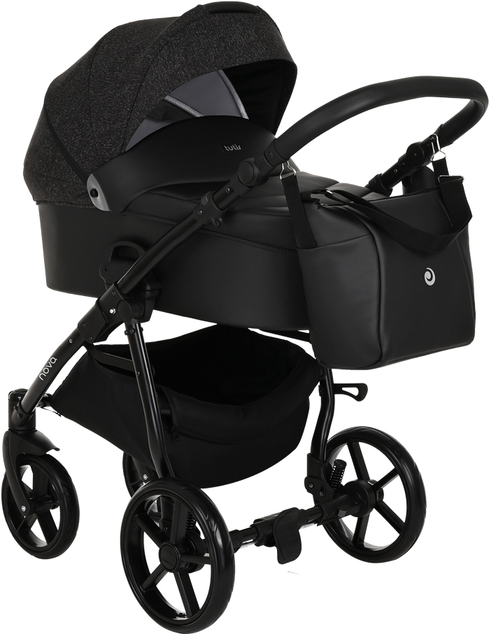 

Коляска Tutis Novo 2 в1 короб + прогулка кожа Black/Black (1142141)