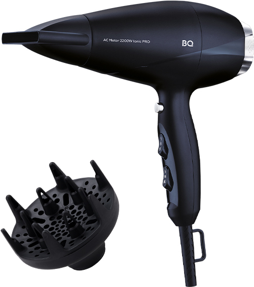 

Фен BQ HD1817M черный [86189102], Фен BQ HD1817M 86189102 черный