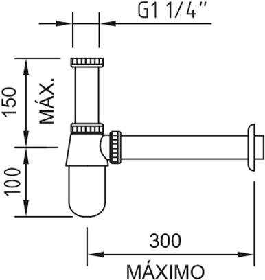 

Сифон Clever 90755 (хром), 90755
