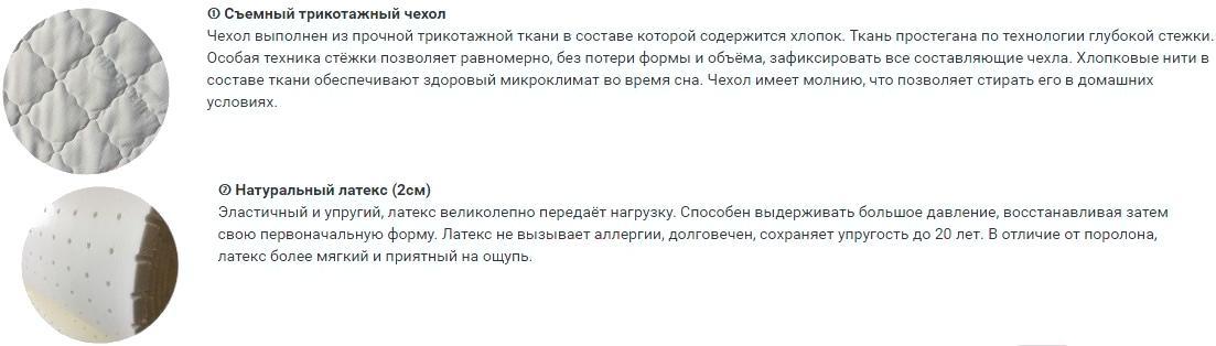 

Наматрасник Фабрика сна Топпер Т-8 160х200 ортопедический, Топпер Т-8 160х200 ортопедический