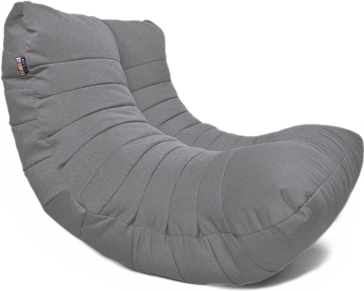 

Бескаркасное кресло Loftyhome Кокон XL рогожка Bagama Gray