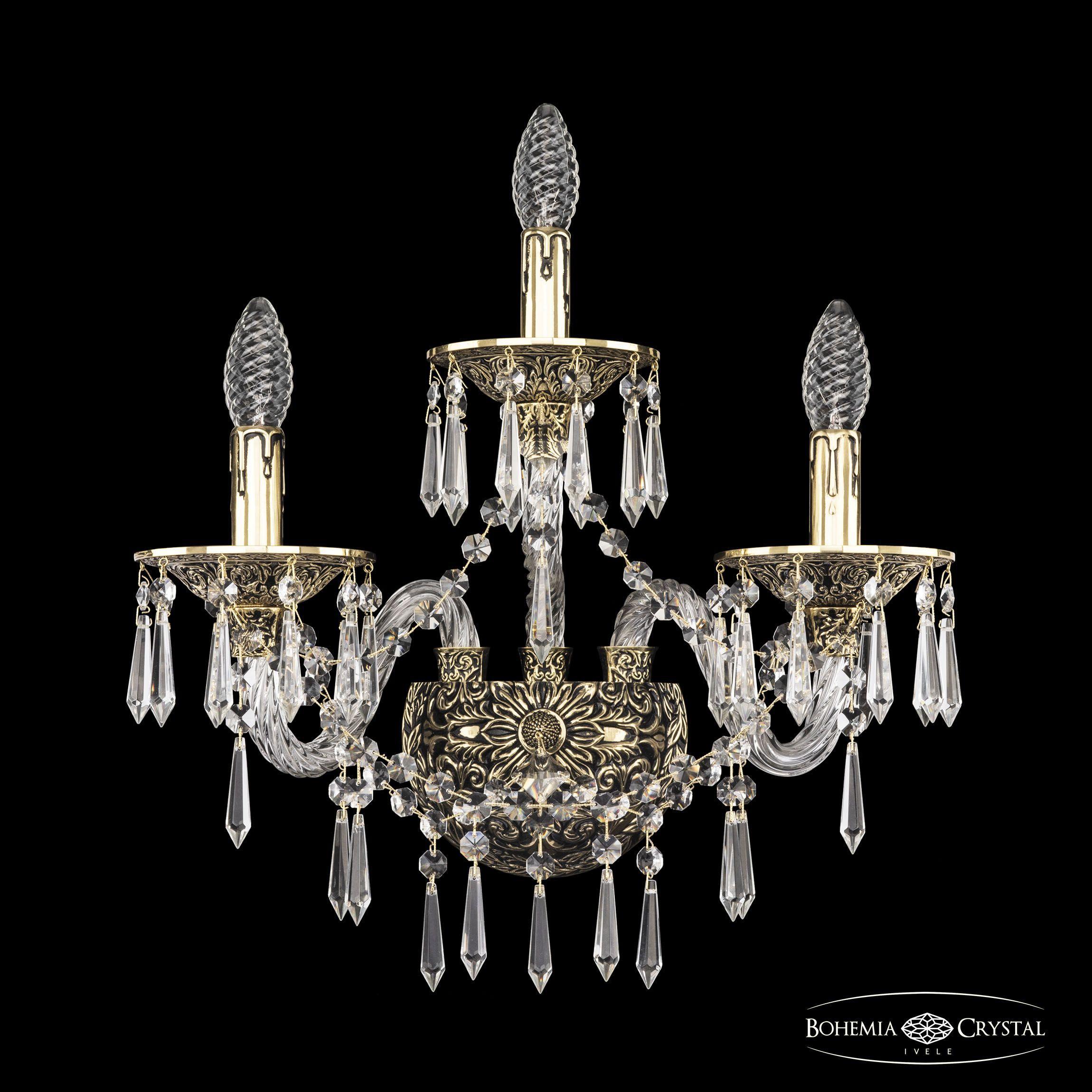 

Бра Bohemia Ivele Crystal 16103B/2+1/165/XL GB, 16103B/2+1/165/XL GB