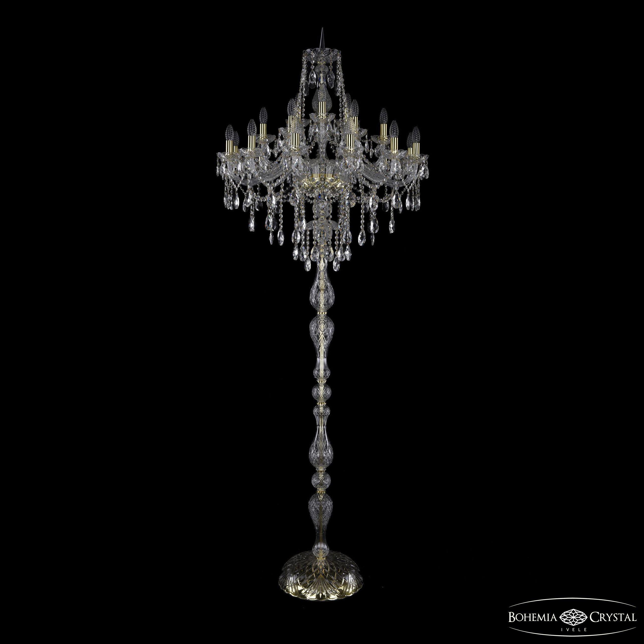 

Торшер Bohemia Ivele Crystal 1415T1/12+6+3/300-225 G