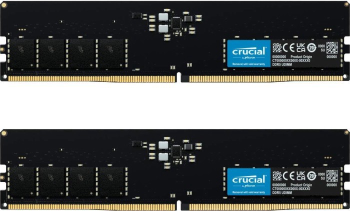 

Оперативная память Сrucial 2x32GB DDR5 PC5-38400 (CT2K32G48C40U5)