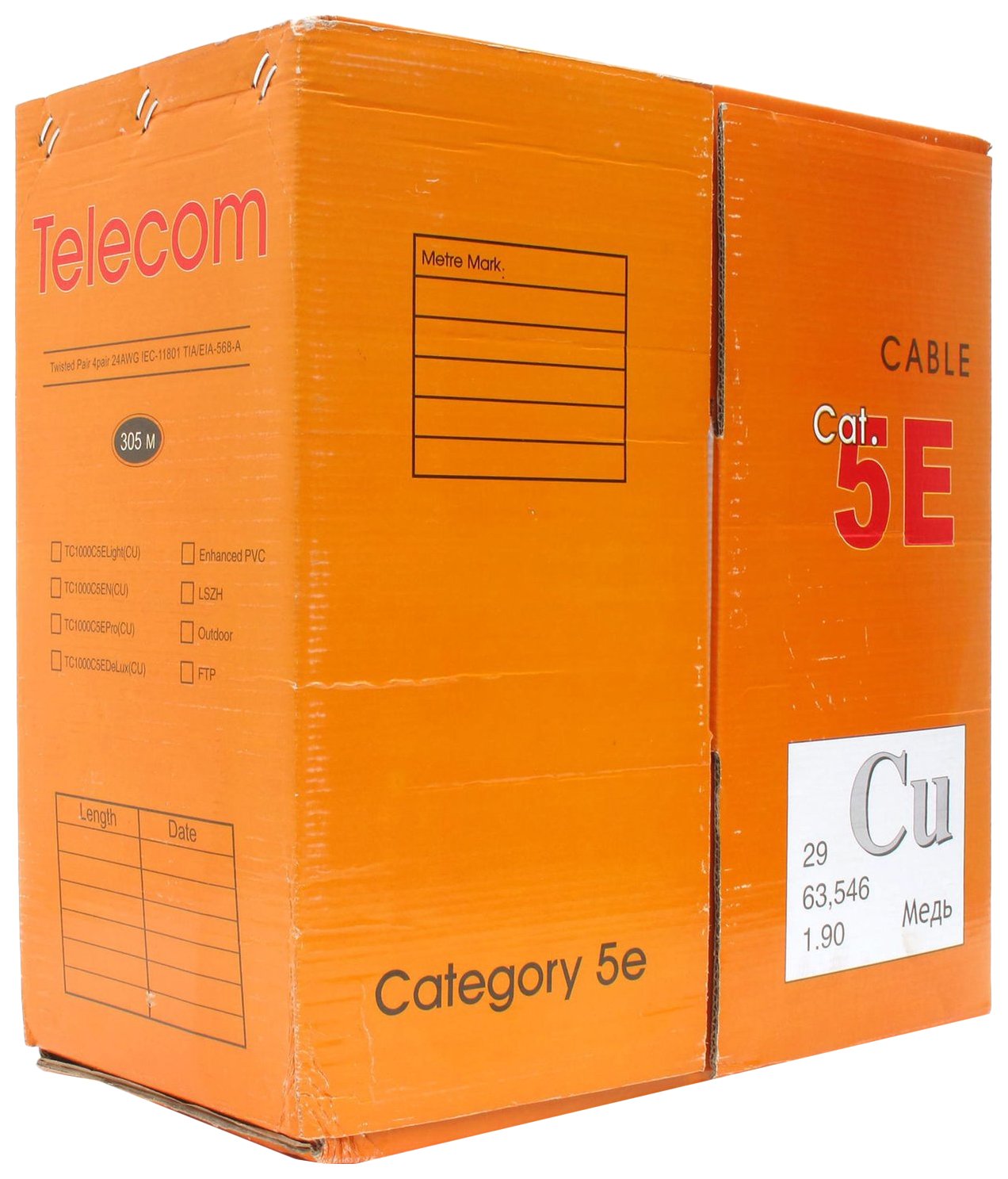 

Кабель Telecom SFTP4-TC1000C5EN-CU-IS, SFTP4-TC1000C5EN-CU-IS