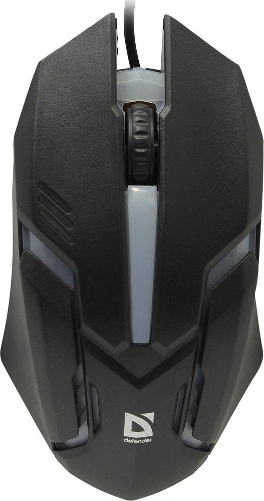 

Мышь проводная Defender MB-560L Cyber, полноразмерная - чёрная [52560], Мышь Defender Cyber MB-560L 52560 черный
