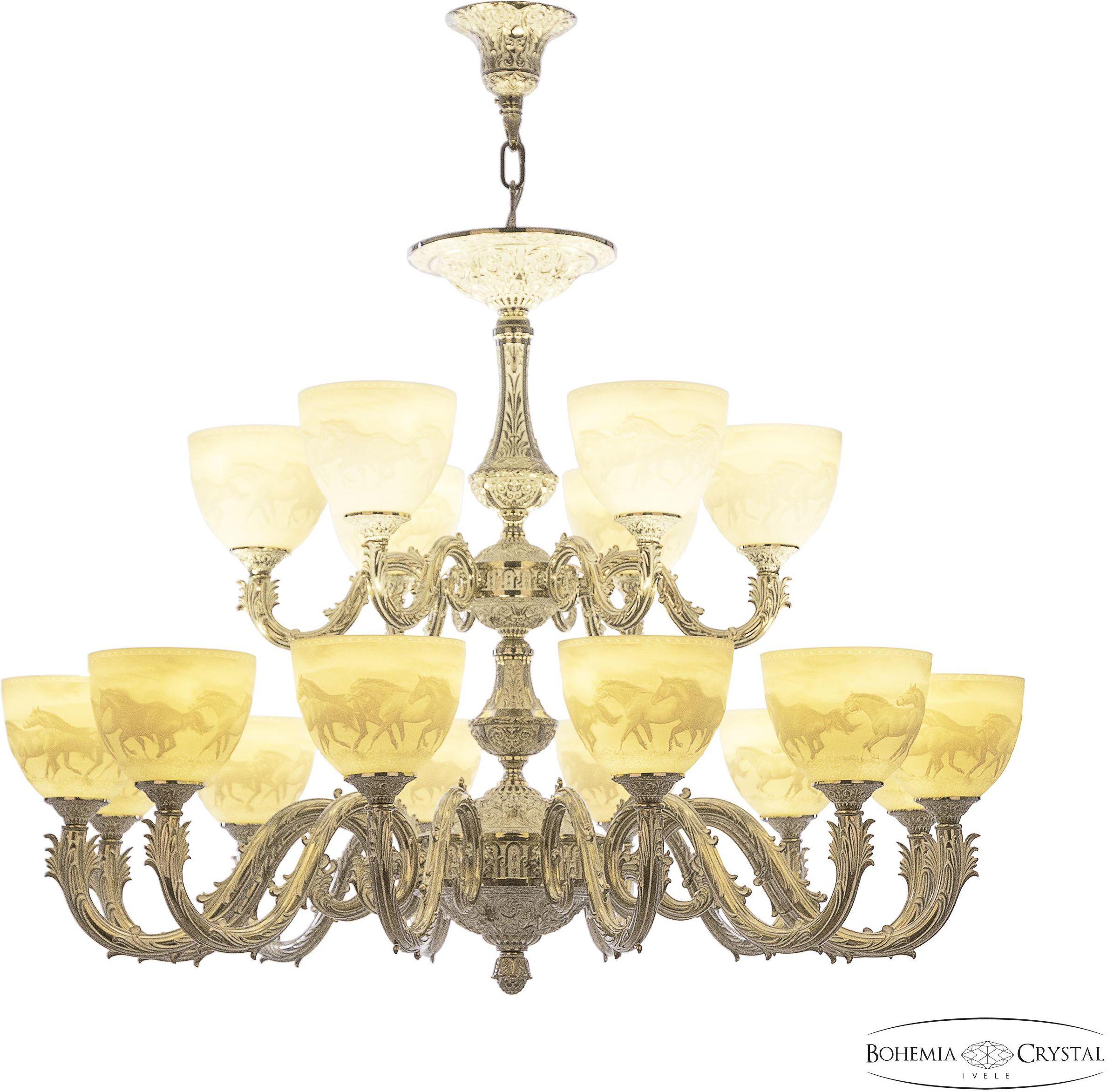 

Подвесная люстра Bohemia Ivele Crystal 71101/12+6/300 NW P1 U Horse