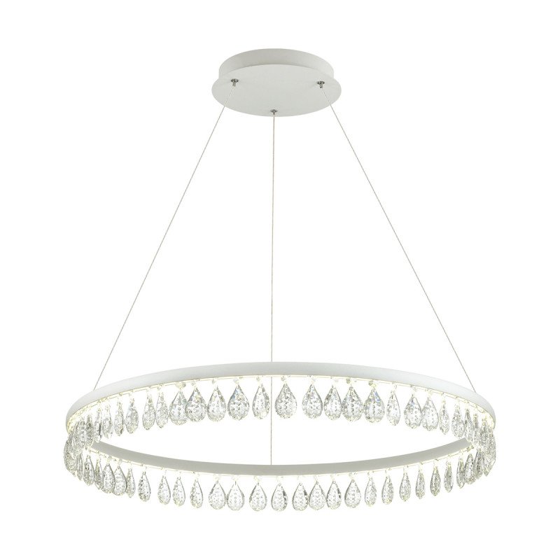 

Потолочный подвесной светильник Odeon Light 4602/48L белый/хрусталь Подвес LED 48W ONIX, 4602/48L белый/хрусталь Подвес LED 48W ONIX