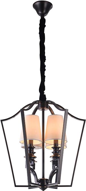 

Подвесная люстра NEWPORT D47*H52/152 сm Е14 4*60W Black/gold Clear crystal Shade beige [3144/S black+gold], D47*H52/152 сm Е14 4*60W