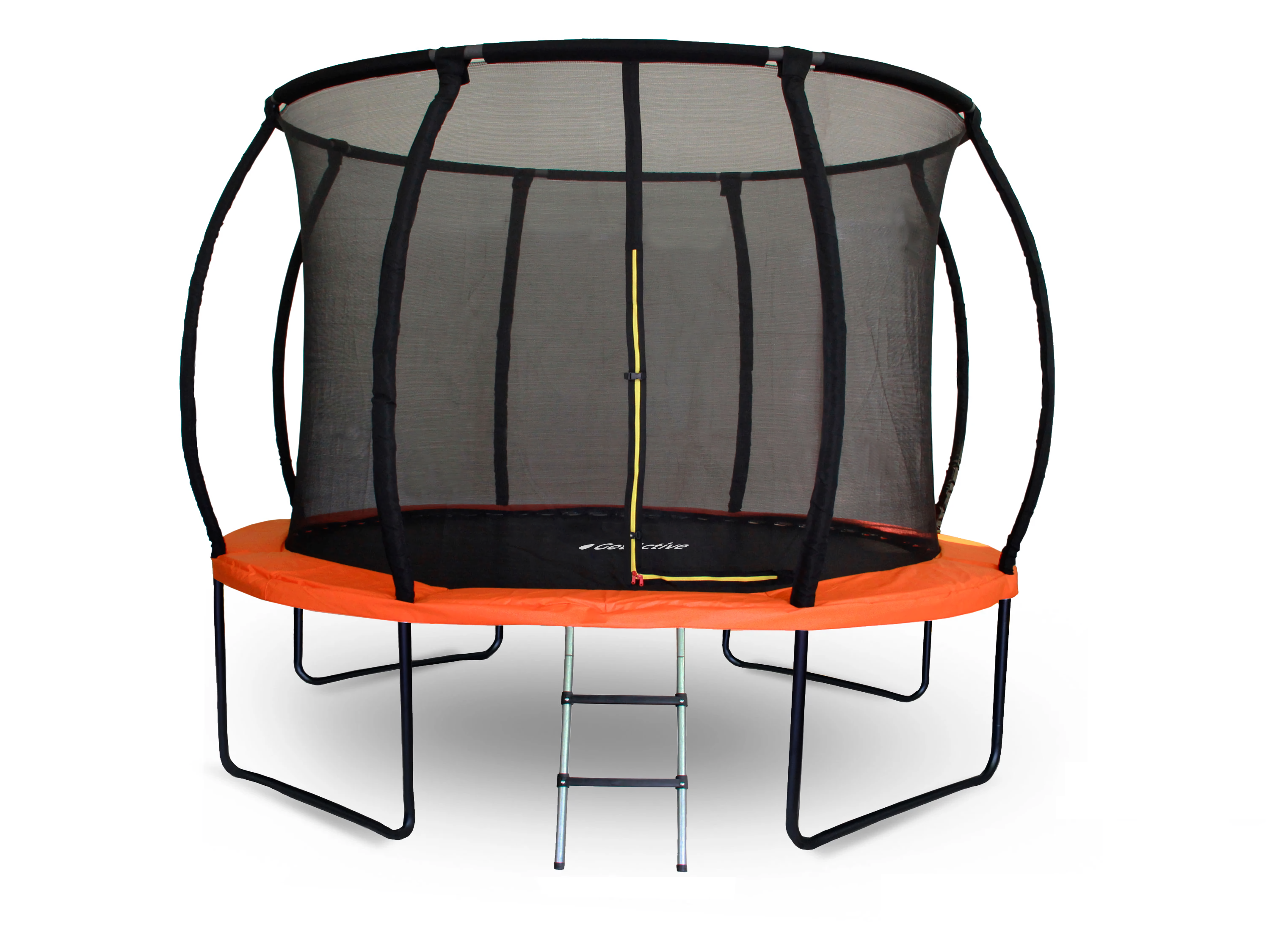 

Батут GetActive Jump PRO 12FT с лестницей и внутренней сеткой оранжевый [12472A2M-L], Jump PRO 12FT с лестницей и внутренней сеткой