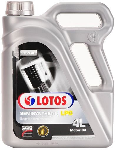 

Моторное масло Lotos SEMISYNTHETIC LPG SN 10W40 4л