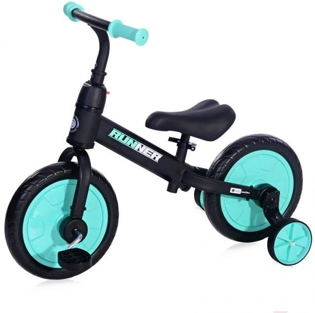 

Беговел Lorelli Runner 2 в1 Black/Turquo (10410030009)