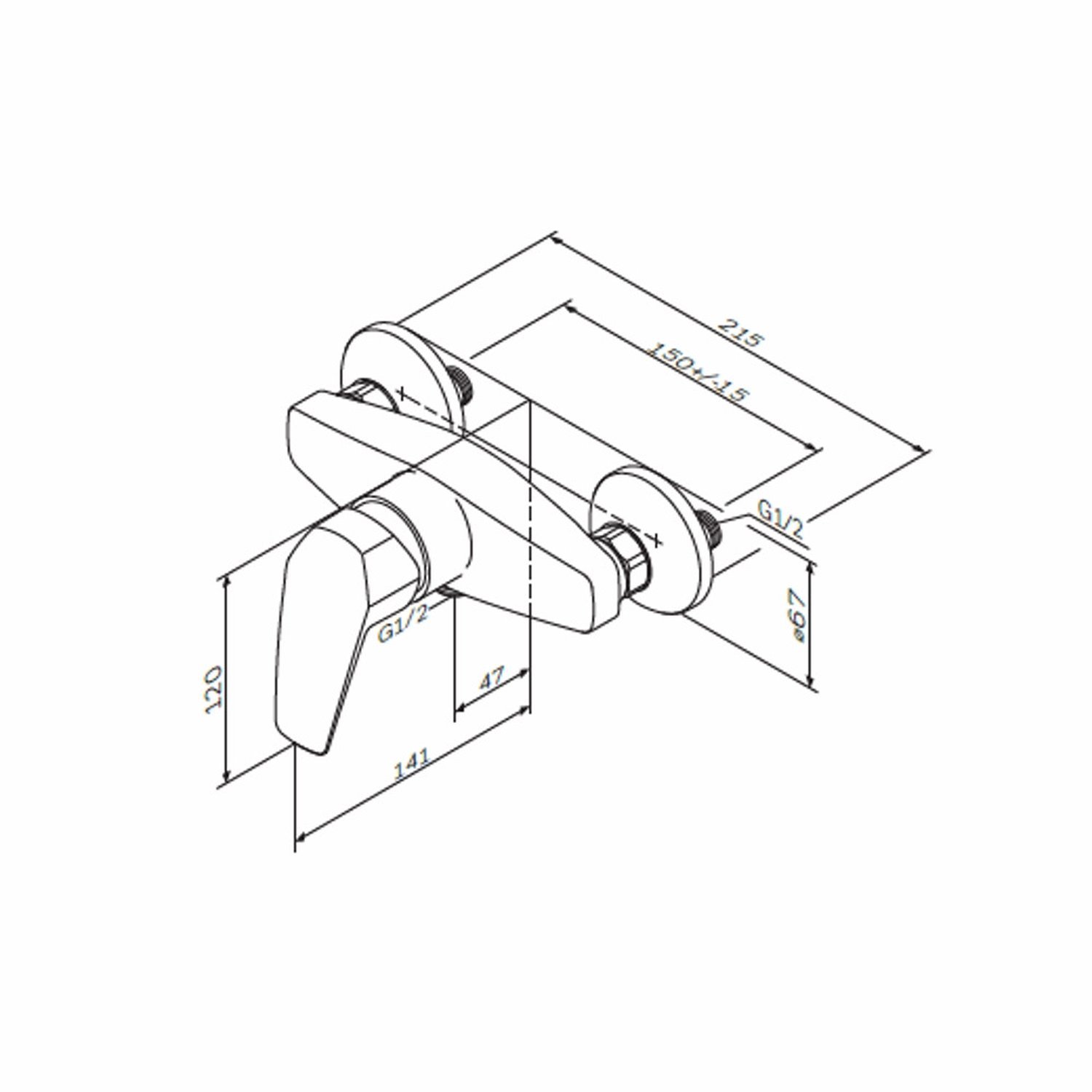 

Смеситель Am.Pm Gem F9020000, Gem F9020000