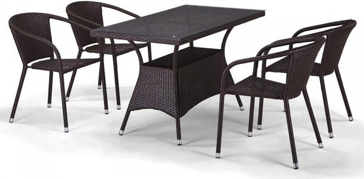 

Комплект садовой мебели Afina garden T198A/Y137C-W53 4Pcs Brown
