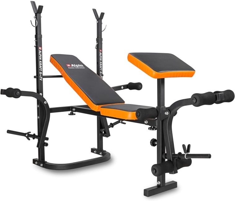 

Скамья универсальная Alpin Kraft G-7, Силовая скамья Alpin Kraft G-7 под штангу