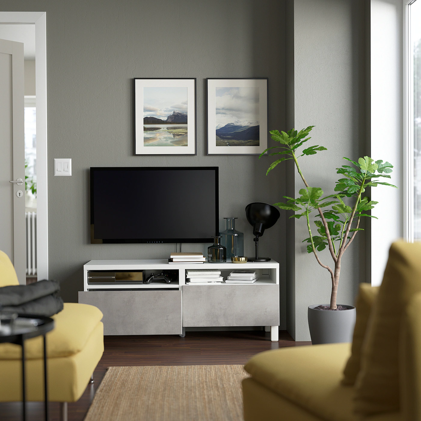 

ТВ-тумба Ikea Бесто Кэлльв/Стуббарп светло-серый [394.323.38], Бесто Кэлльв/Стуббарп