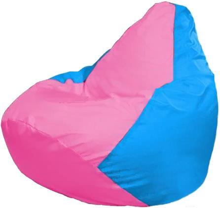 

Кресло-мешок Flagman Груша Макси розовый/голубой [Г2.1-202], Бескаркасное кресло Flagman Груша Макси Г2.1-202 розовый/голубой