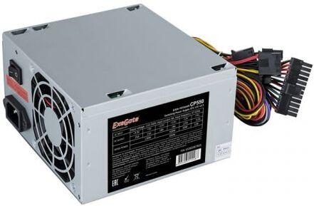 

Блок питания ExeGate 550W CP550 [EX282078RUS], Блок питания для компьютеров ExeGate 550W CP550 EX282078RUS