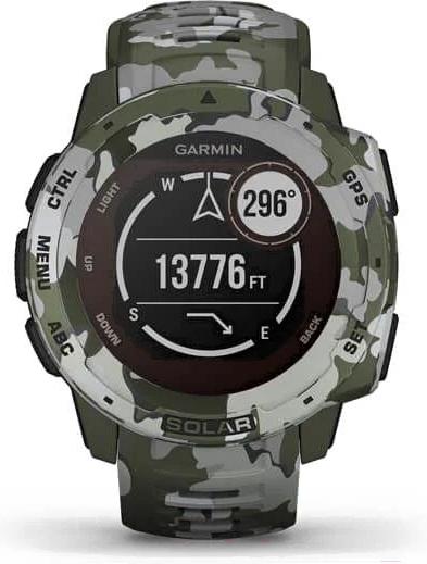 

Умные часы Garmin Instinct Solar камуфляж [010-02293-06], Instinct Solar