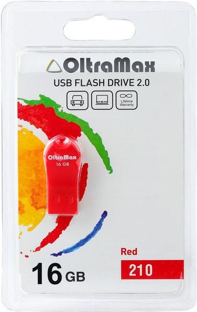 

Usb flash Oltramax OM-16GB-210 красный, OM-16GB-210