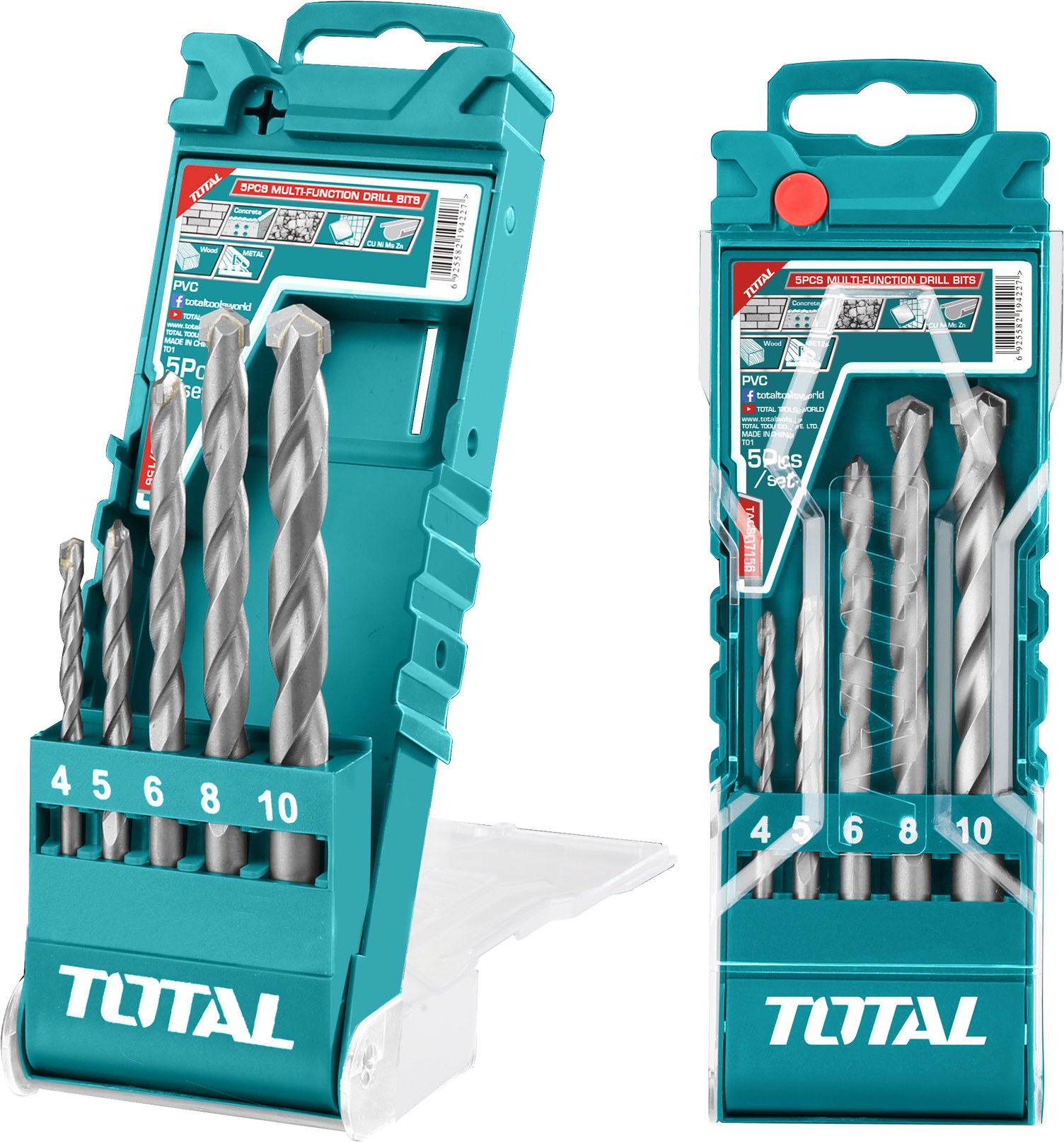 

Набор сверл по бетону Total TACSD7156