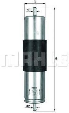 

Фильтр топливный Knecht/Mahle KL473, KL473