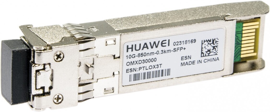 

Медиаконвертер Huawei Optical Transceiver [2318169], Трансивер Huawei OMXD30000 Optical Transceiver,SFP+,10G,Multi-mode Module(850nm,0.3km,LC) (02318169)