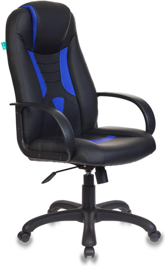 

Офисное кресло Бюрократ VIKING-8/BL+BLUE искусственная кожа черный/синий, VIKING-8/BL+BLUE искусственная кожа