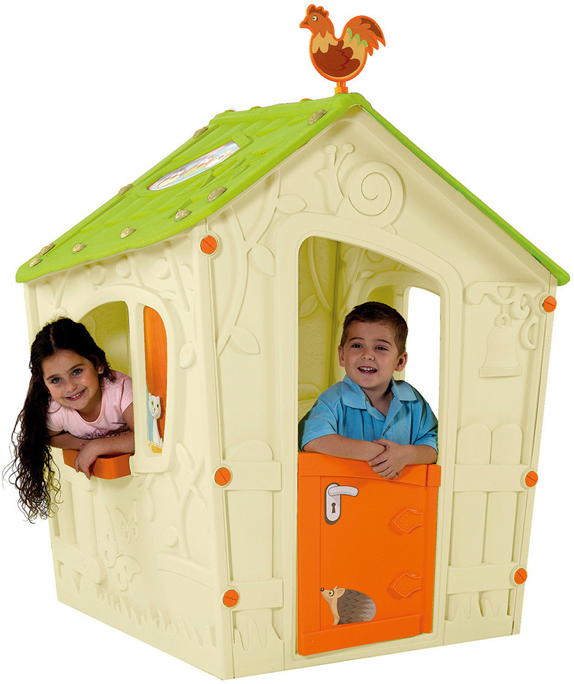

Игровой домик Keter Magic Play House бежевый/зеленый (231601)