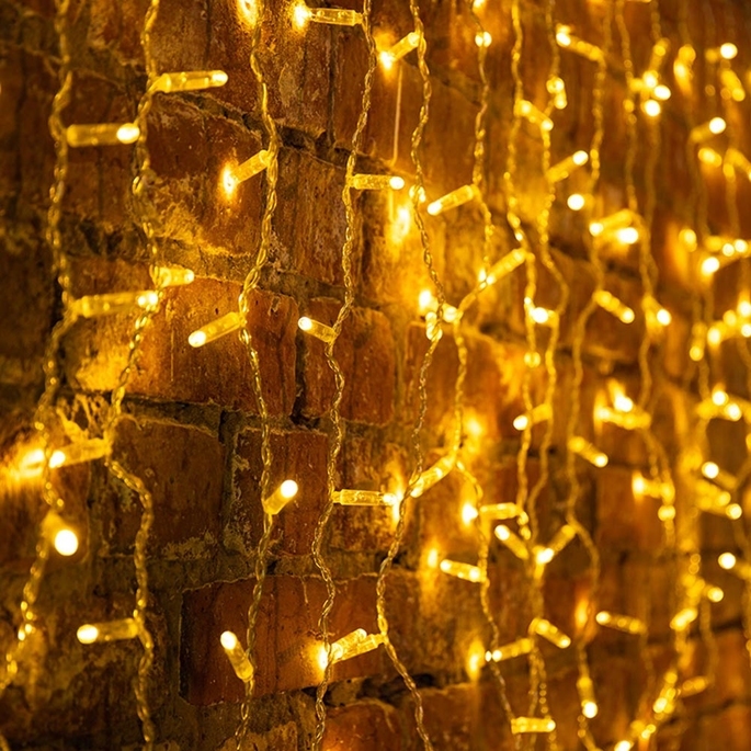 

Новогодняя гирлянда Neon-night Дождь 2x0.8m 160 LED Warm-White [235-106], Светодиодный занавес Neon-night Дождь 2x0.8m 160 LED 235-106 Warm-White