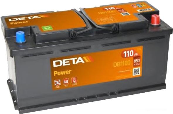 

Аккумулятор DETA Power DB1100 110 А/ч, Power DB1100 110 А/ч
