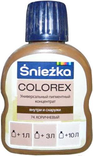 

Колеровочный пигмент Sniezka Colorex 74 100мл коричневый