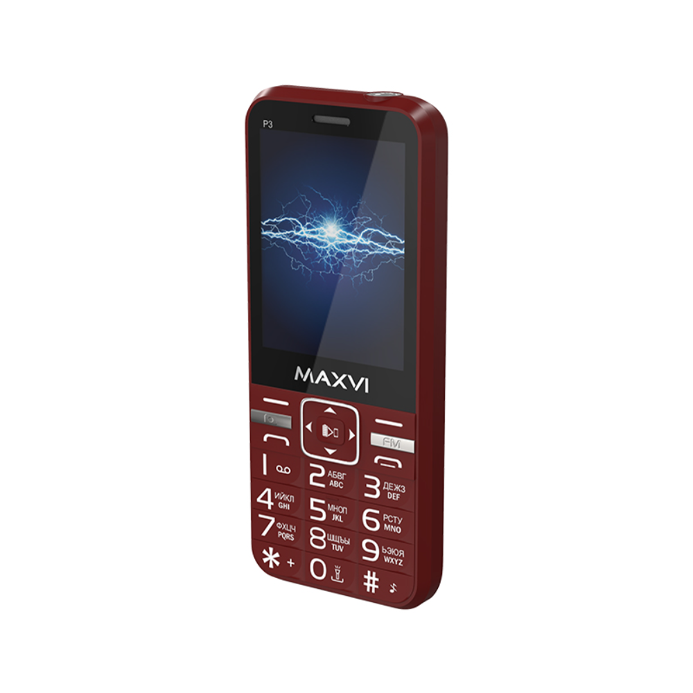 

Мобильный телефон Maxvi P3 Wine Red