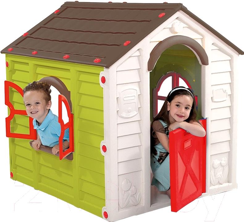 

Игровой домик Keter PLAY HOUSE салатовый/коричневый [213085], PLAY HOUSE