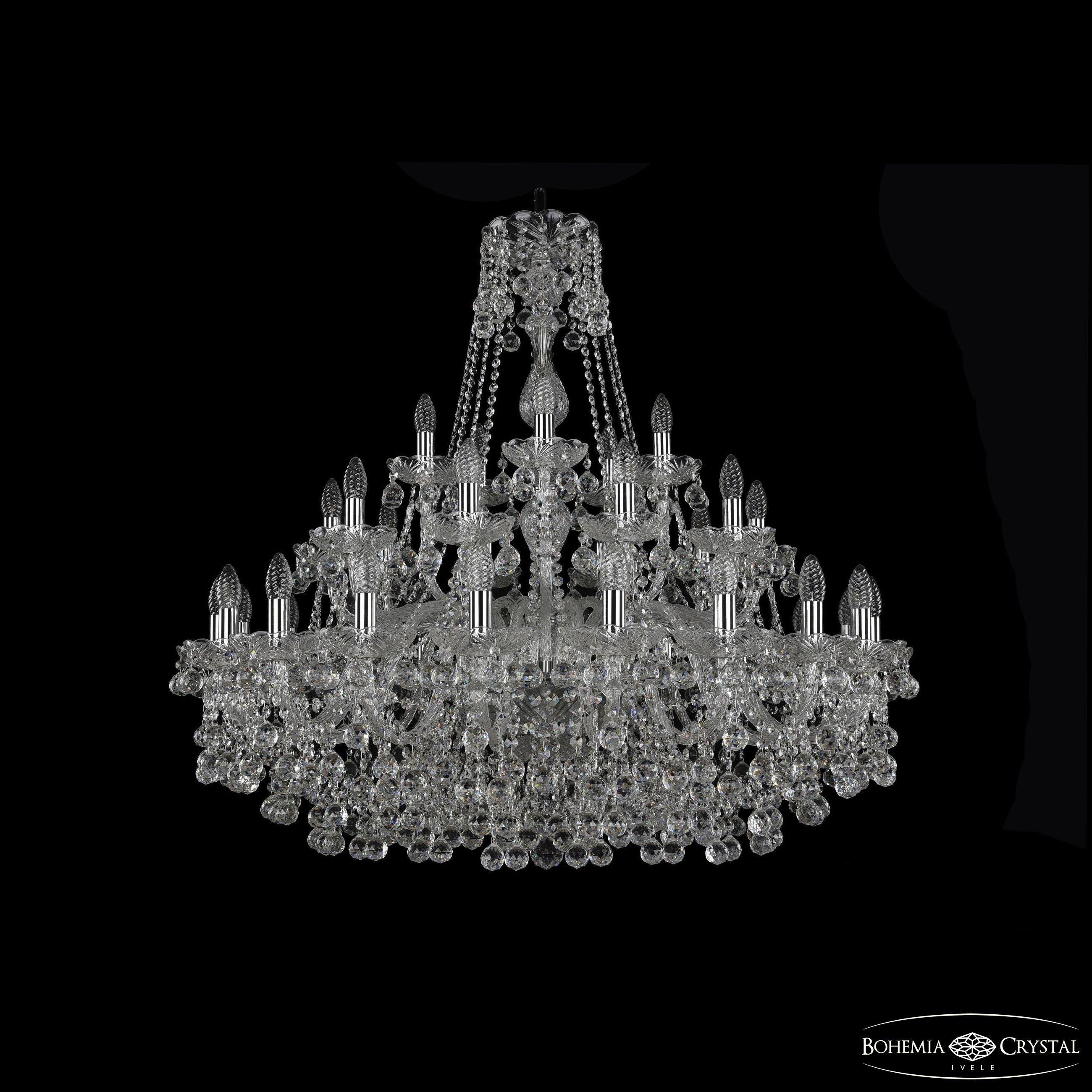 

Подвесная люстра Bohemia Ivele Crystal 1409/20+10+5/360 Ni