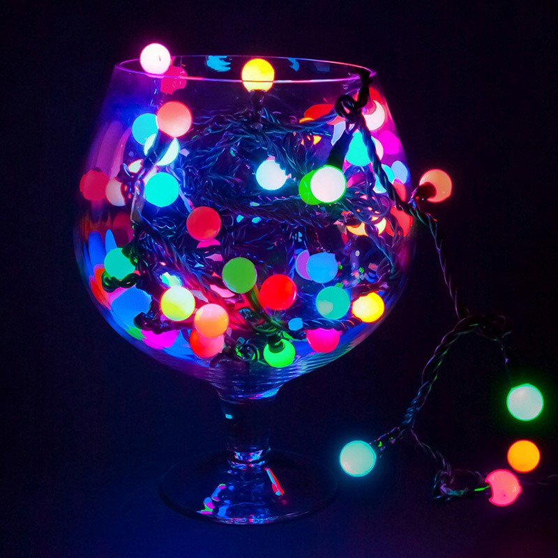 

Гирлянда LED - шарики, Мультиколор, O17,5 мм, 20 м, Neon-Night